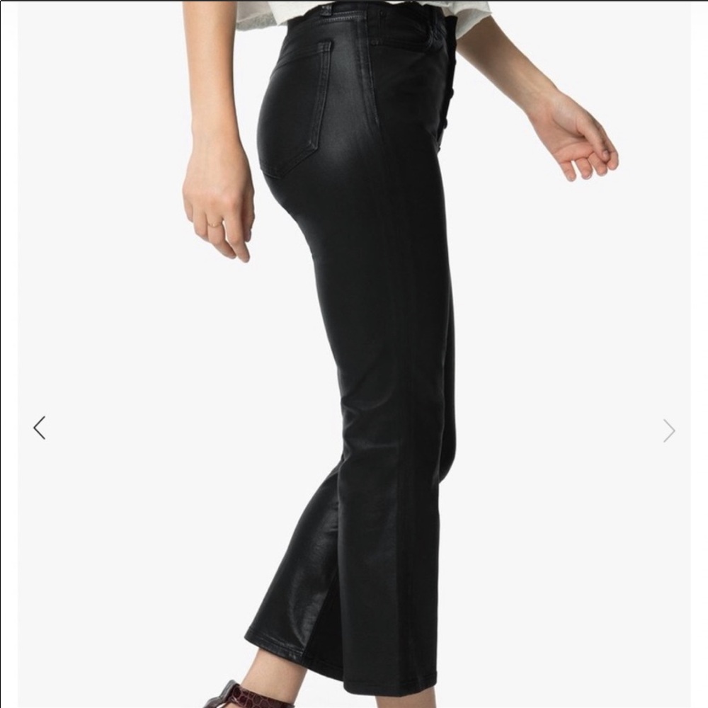 New Joe’s Women’s cropped jeans shiny black